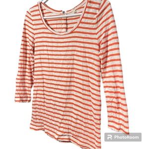 J. Crew Cotton Striped Tee Size Small
